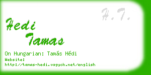 hedi tamas business card
